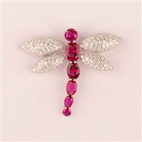 Brooch Ultima Edizione Woman in Silver SA00352-ROSSO